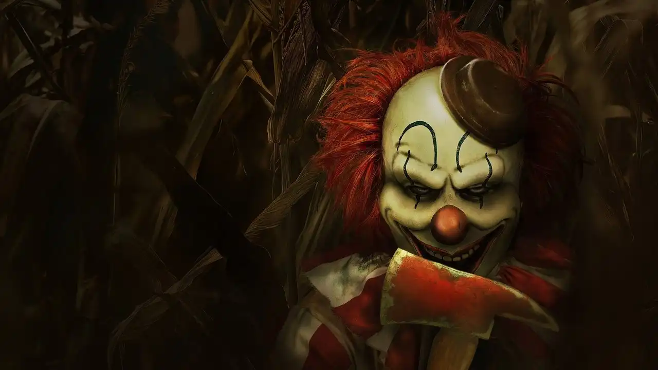 Clown in a Cornfield