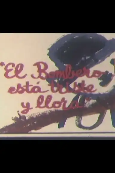 El bombero está triste y llora