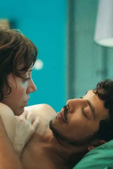 Behind the palm trees