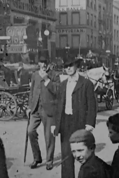 London Street Scene / Turn Out of a Fire Brigade